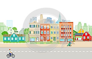 City streets illustration