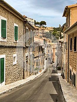 The city streets of Port de Soller