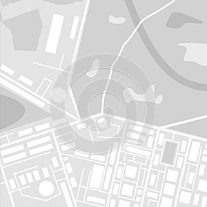 City suburban map in black and white