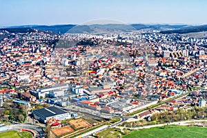 City of Targu Mures, aerial view