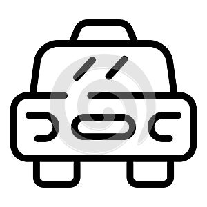 City taxi icon, outline style