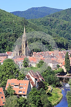 The city of Thann, Alsace