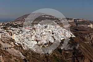 City of Thira Fira - the capital of the island of Santorini