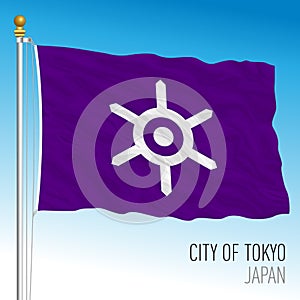 City of Tokio pennant flag, Japan, Asia photo