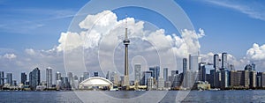 City of Toronto on summer day panorama