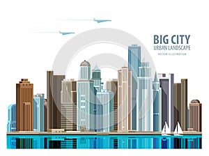 City, town vector logo design template