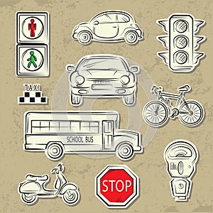 City Traffic Icons