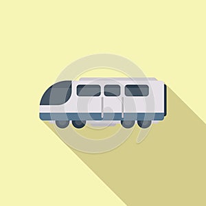City transit electric icon flat vector. View move platform