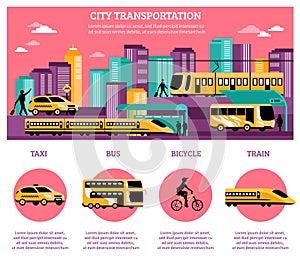 City Transportation Infographics Layout