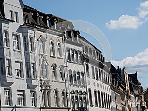 the city of Trier at the moselle river in germany