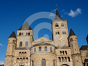 the city of Trier at the moselle river in germany