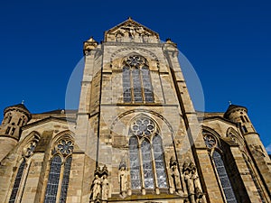 the city of Trier at the moselle river in germany