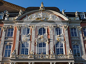 the city of Trier at the moselle river in germany