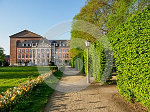 the city of Trier at the moselle river in germany