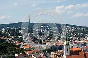 Famous Bratislava architecture churches and towers