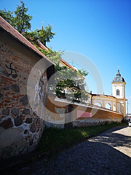 In the city of Tykocin in Poland in summer