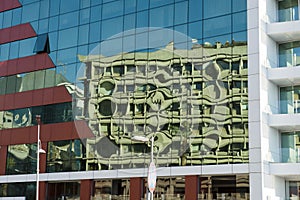 City Urban Abstract Background, Glass Building