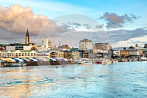 The city of Valdivia at the shore of Calle-Calle river photo