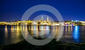 City of Valetta at night