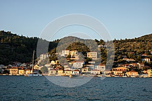 City of Vathy - the capital of Greek island Ithaca