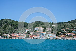 City of Vathy - the capital of Greek island Ithaca