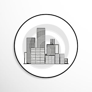 City. Vector icon.