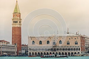 The City of Venice, Italy at sunset