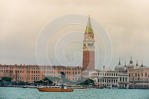 The City of Venice, Italy at sunset