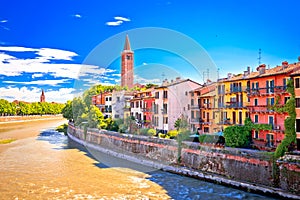 City of Verona Adige riverfront view