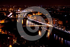 City of Verona night landscape