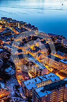 City view of Alesund Norway  Northern Europe