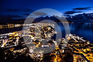 City view of Alesund Norway  Northern Europe