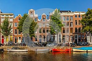City view of Amsterdam canals