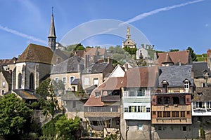 City view of Argenton-sur-Creuse, France photo