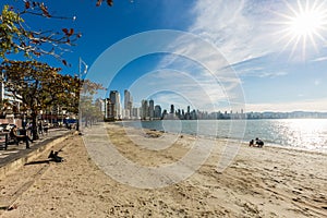 City View of Balneario Camboriu beach. Santa Catarina