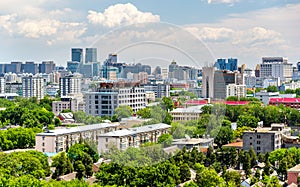 City view of Beijing from Jingshan park