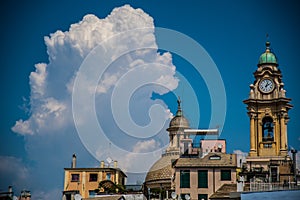 City view of Genoa Ligury Italy