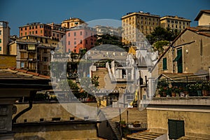 City view of Genoa Ligury Italy