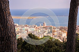 City view of Genoa Ligury Italy photo