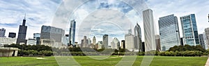 City view from Grant Park Chicago