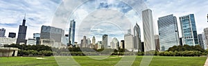 City view from Grant Park Chicago photo