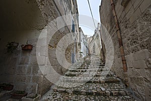 City view of old town - Sassi di Matera in the region of Basilicata Matera, Italy