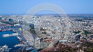 City view of Oran, from Santa Cruz Algeria North Africa photo