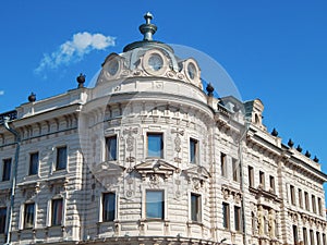 A city view. A reconstructed building of Passage in the city of Kazan in the republic Tatarstan in Russia.