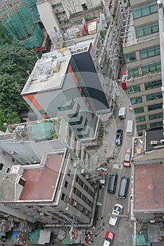 the city view of residential and office buildings Sheung Wan 6 June 2005