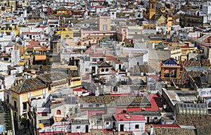 City view from the roof of the Seville