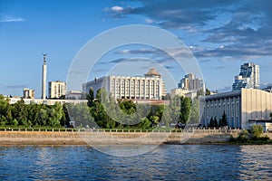 City view of Samara from Volga river. Russia.