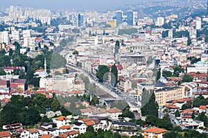 City view of Sarajevo, Bosnia and Herzegovina