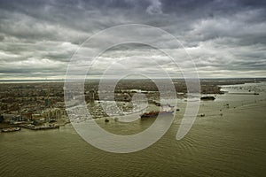 City view from Spinnaker Tower