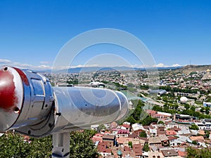 City view of Tbilisi, Georgia, from Sololaki hill.